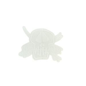 Stüssy Surfboards Graffiti Skull Sticker Clear White Foil Authentic